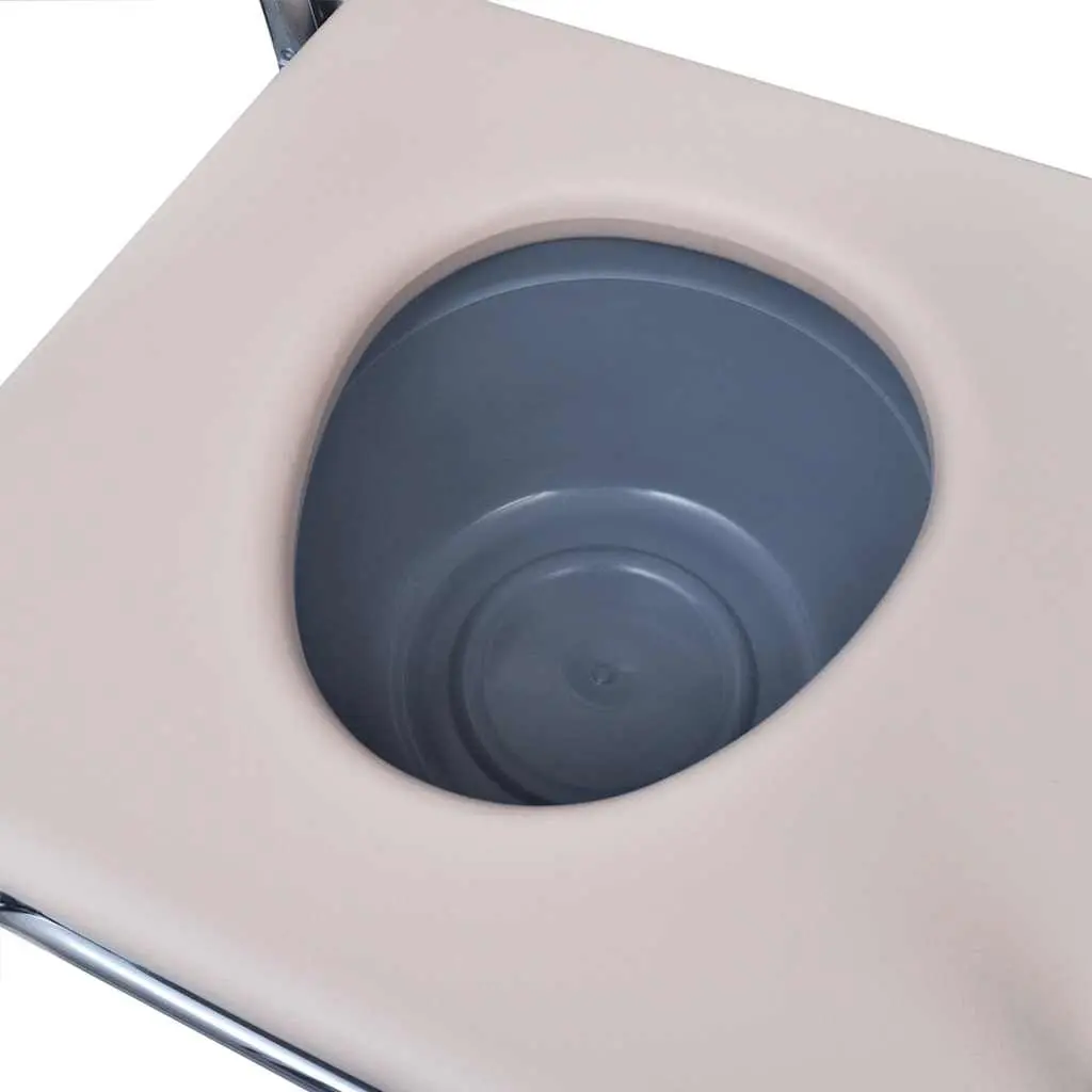 Black Commode Chair with Armrests