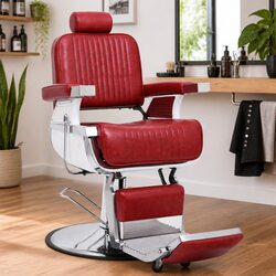 Your Friendly Red Barber Chair for Comfort and Convenience