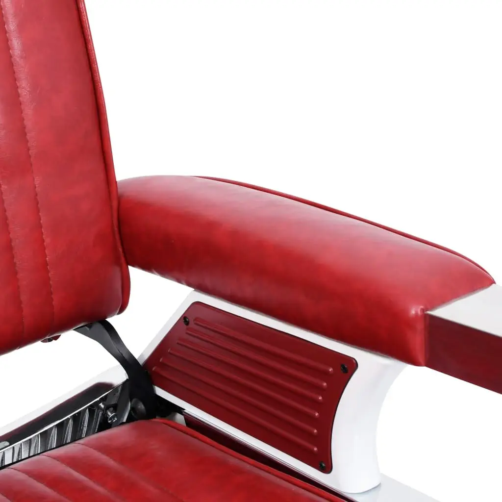 Barber Chair Red Reclining Adjustable Headrest 68 x 69 x 116 cm