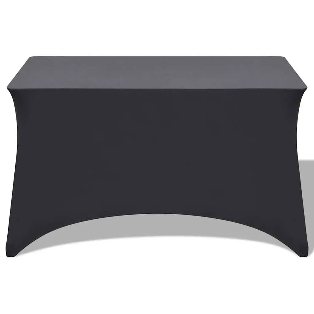 Stretch Table Slipcovers 2 pcs 183x76x74 cm Anthracite Rectangular Protection