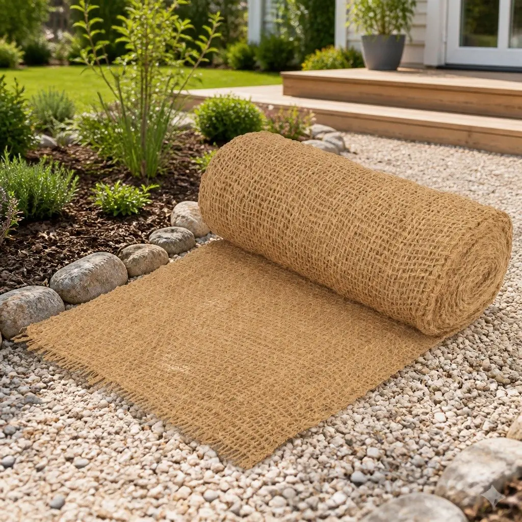 Geotextile Erosion Control Mat Coir Natural Landscape Fabric Garden 1x20m
