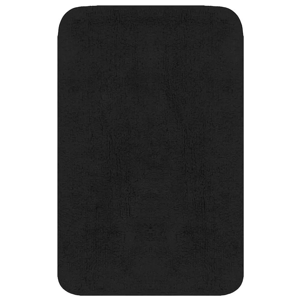Bathroom Mat Set 2 Pieces Anthracite Non-Slip Bath Floor Pedestal Mats