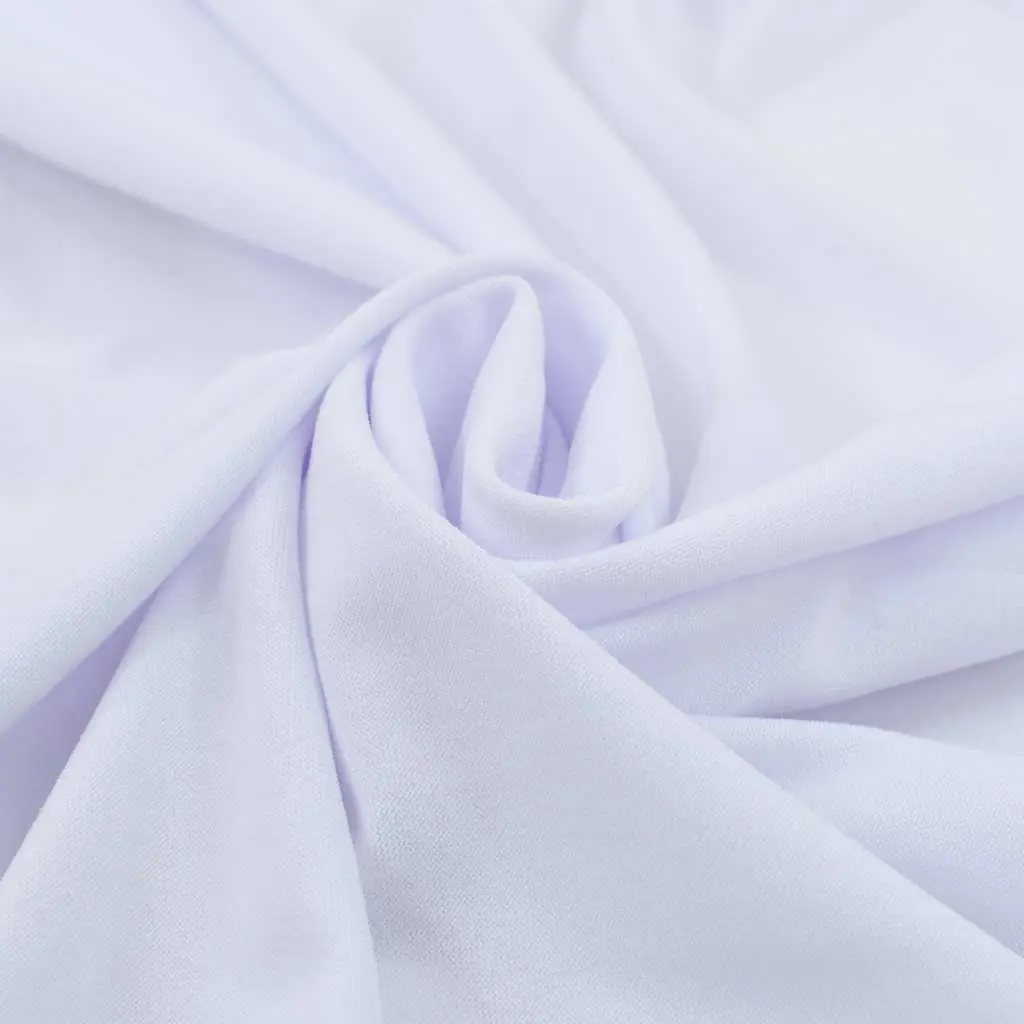 Stretch Table Cover with Skirt 183x76x74 cm White 2 Pack Event Party Banquet