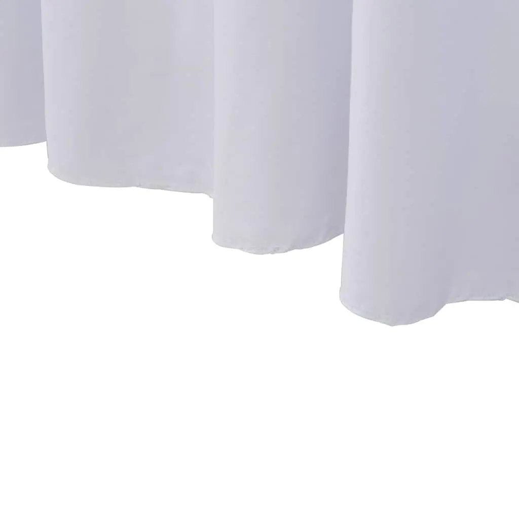 Stretch Table Cover with Skirt 183x76x74 cm White 2 Pack Event Party Banquet