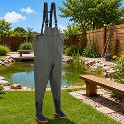 Chest Wader Pants with Boots in Green Size 43 for Your Fishing Trips