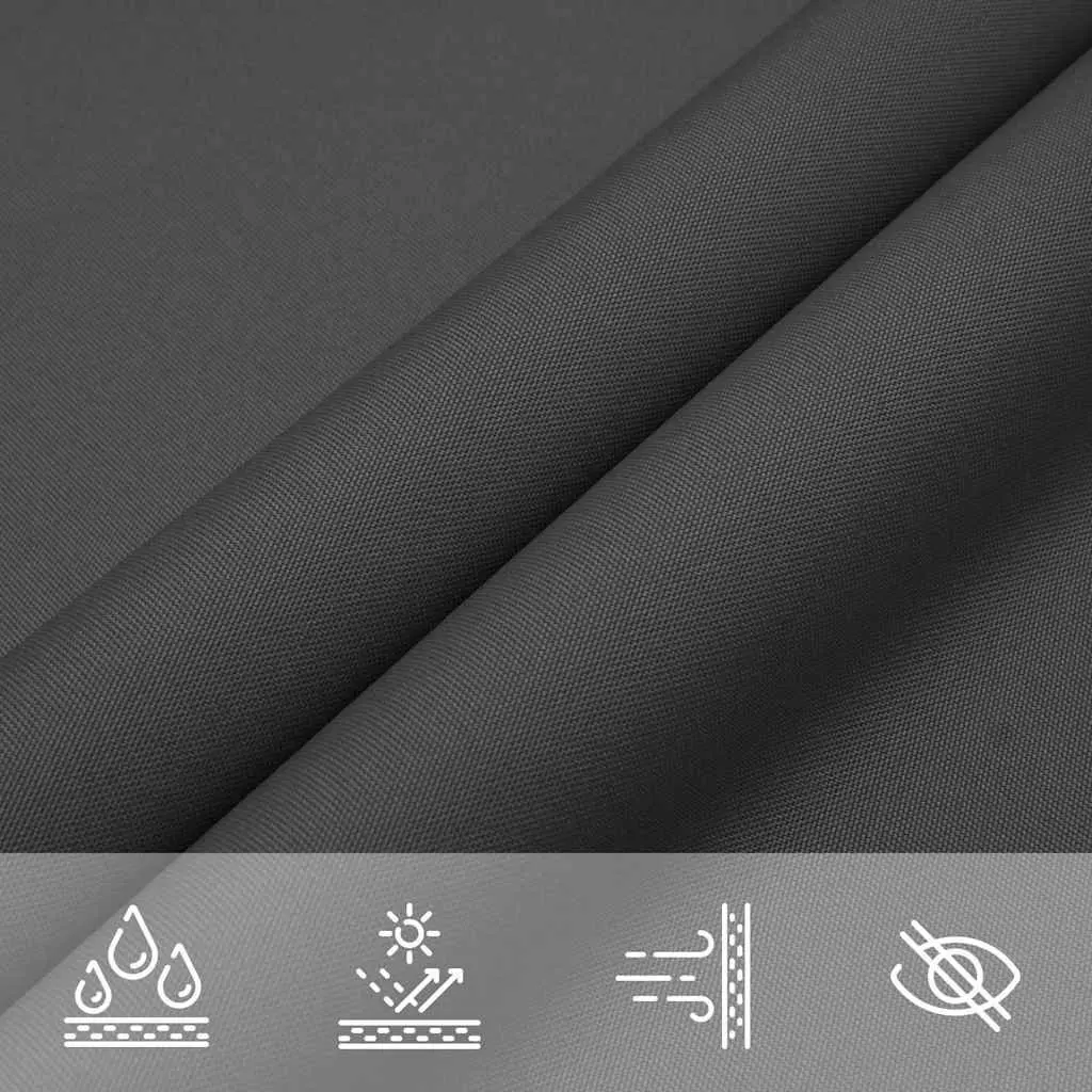 Triangular Sunshade Sail UV Protection Anthracite 2.5 x 2.5 x 3.5 m