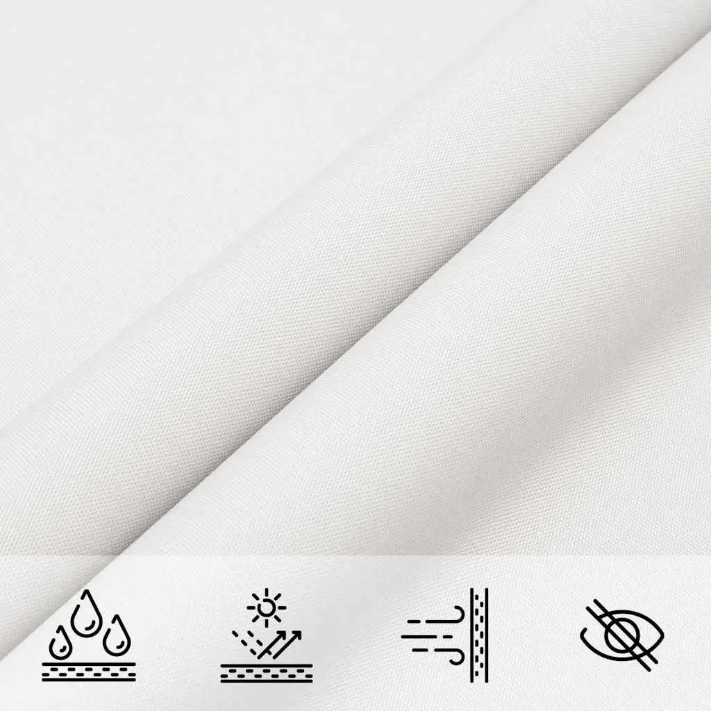 Rectangular Sunshade Sail Mould and UV Resistant 2x2.5m White Outdoor Garden Patio Shade Cloth