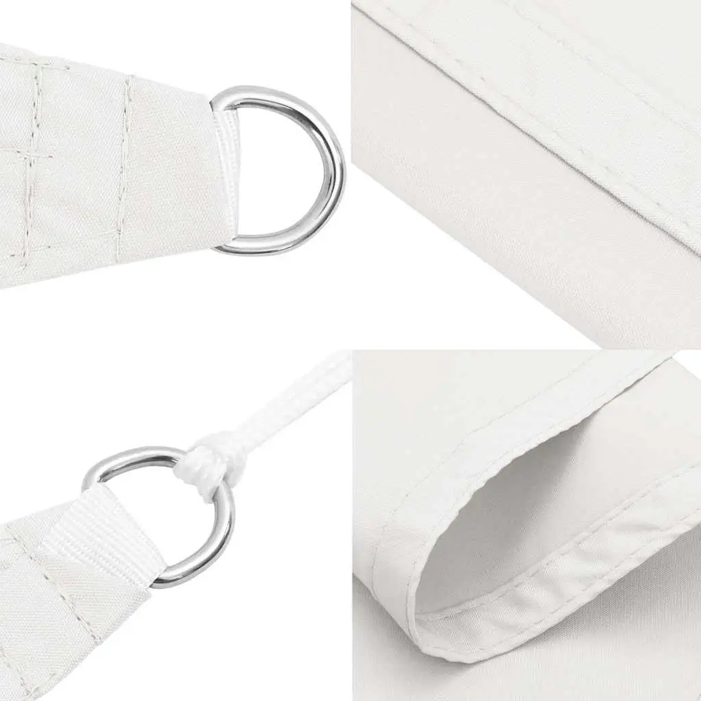 Rectangular Sunshade Sail PU Coated Oxford Fabric 3x4.5m White