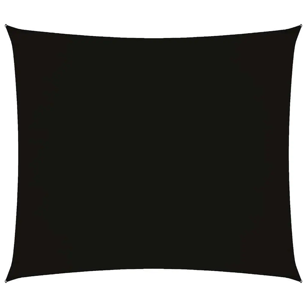 Rectangular Sunshade Sail PU Coated Oxford Fabric 2x2.5m Black