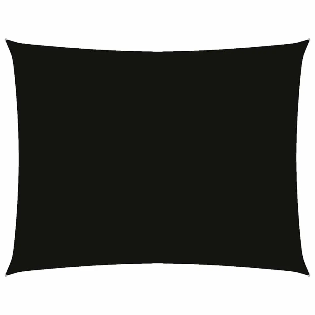 Garden Shade Sail Oxford Fabric Black 3x6m Rectangular Sunshade Mould and UV Resistant
