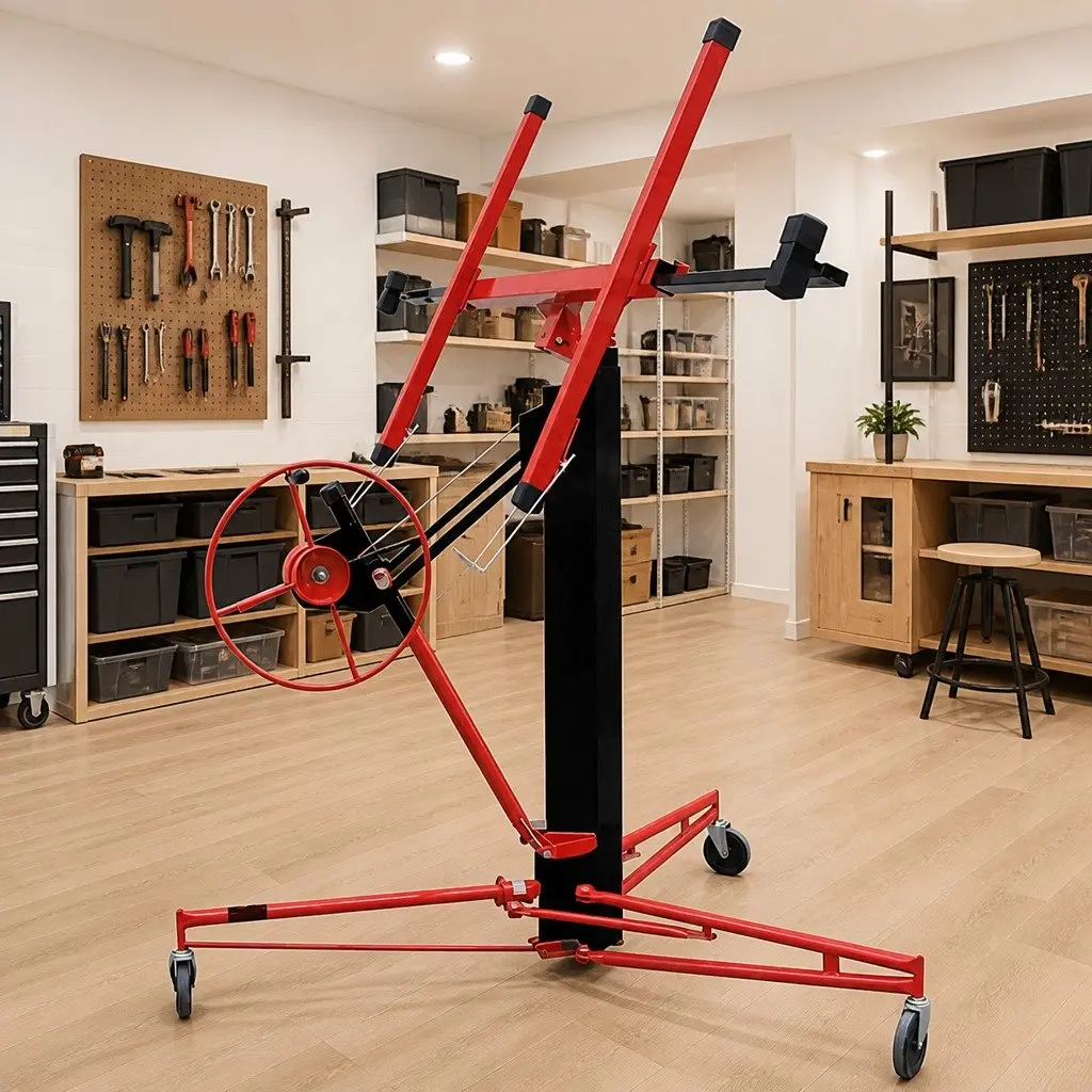 Plasterboard Drywall Board Lifter Hoist Tool Wheeled Heavy Duty Height