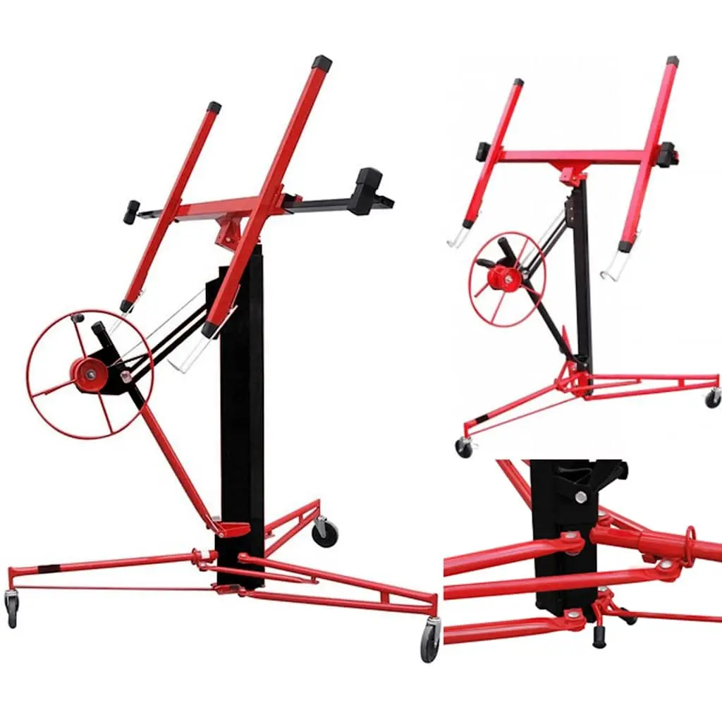 Plasterboard Drywall Board Lifter Hoist Tool Wheeled Heavy Duty Height