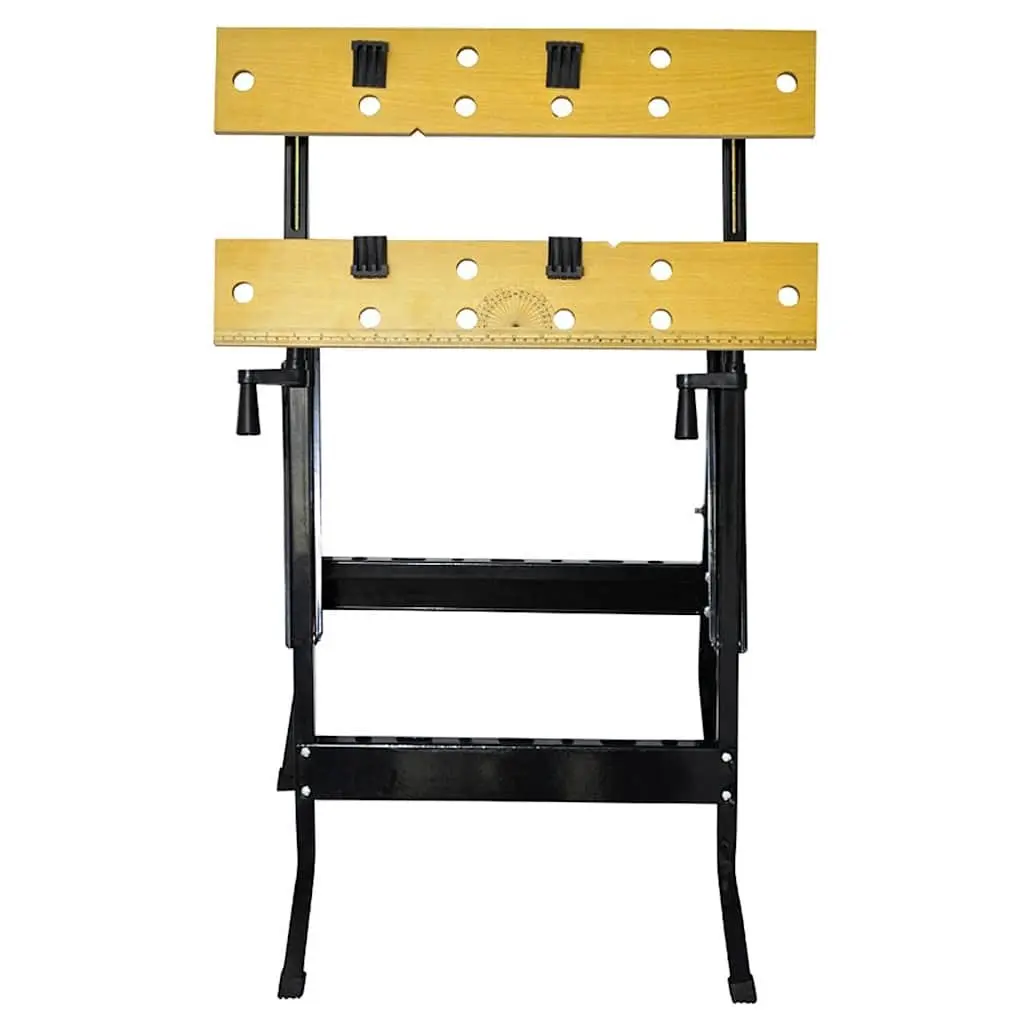 Foldable Workbench Yellow Portable Work Bench Folding Tool Storage Organisation