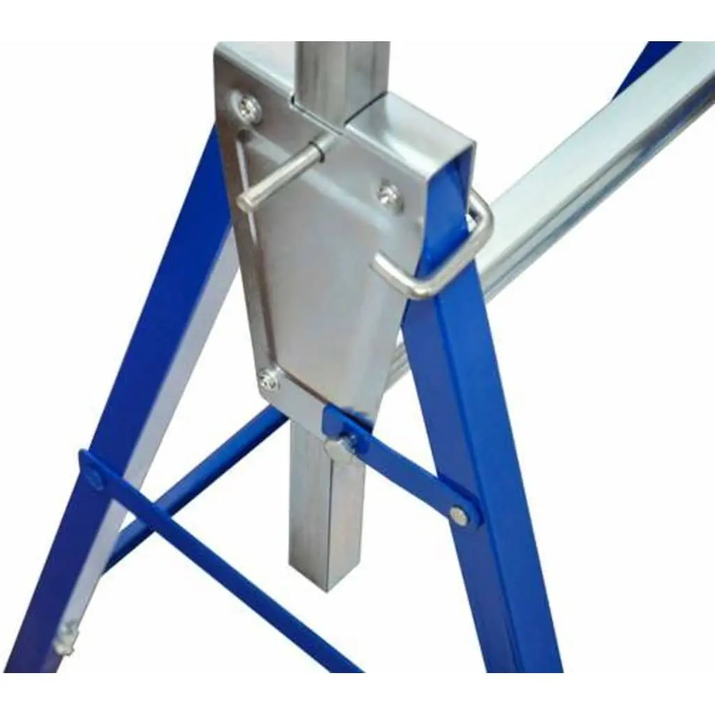 Scaffolding Trestles Adjustable Folding Steel Frame Set of 2 81 to 130 cm