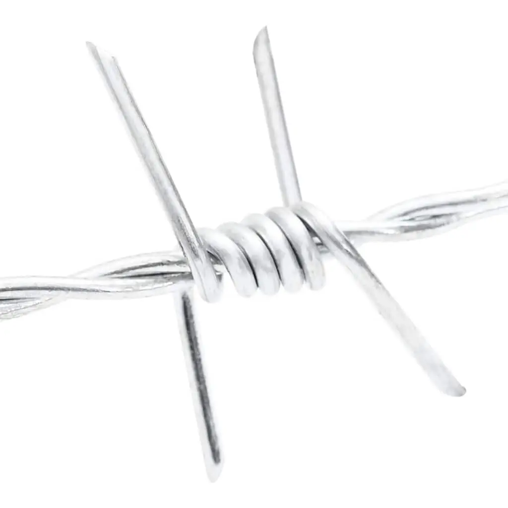 Barbed Wire 2-Strand 4-Point Galvanised Steel 500m Fencing