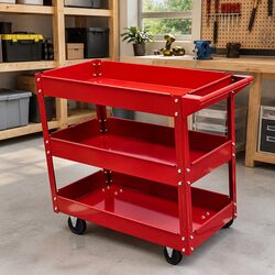 Your New Tool Trolley: 3 Shelves and 100kg Capacity