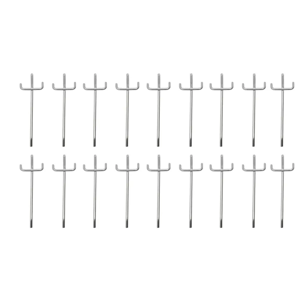 Tool Holder Pegboard Organiser 3 Panels with 18 Hooks