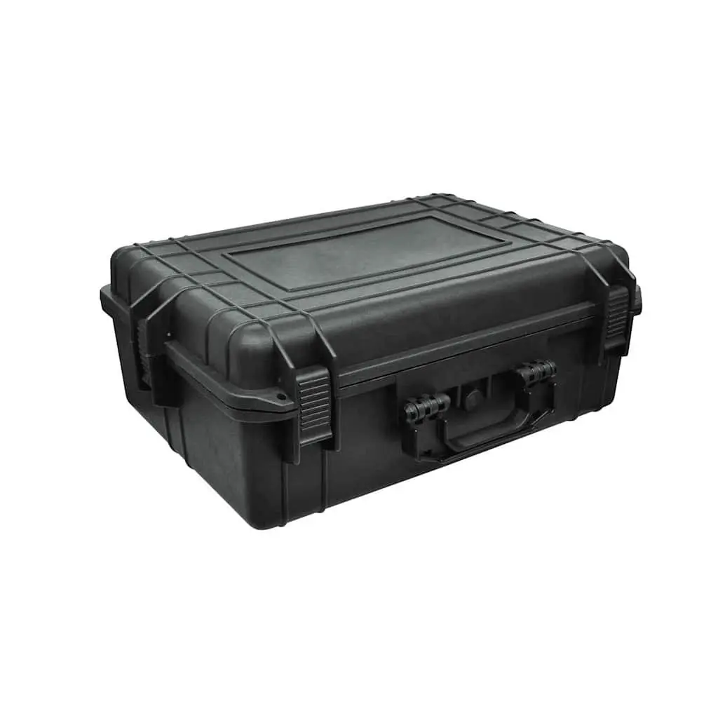 Transport Hard-Case Tool Box Storage 35L Black Lockable Carry Foam Protection