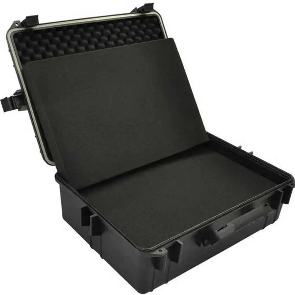 Transport Hard-Case Tool Box Storage 35L Black Lockable Carry Foam Protection