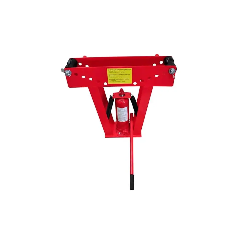 16-Ton Hydraulic Pipe Bender Heavy-Duty Quick-Change Shoes 8 Dies