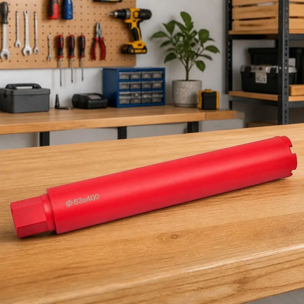 Diamond Core Drill Bit 63mm x 400mm Wet Dry Granite Stone Concrete Drilling Tool