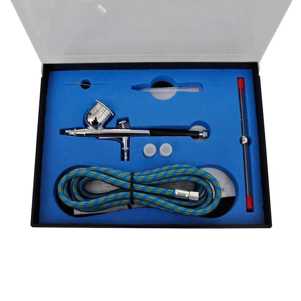 Airbrush Compressor Set Professional Mini Piston Compressor with 3 Litre Air Tank and 3 Spray Guns