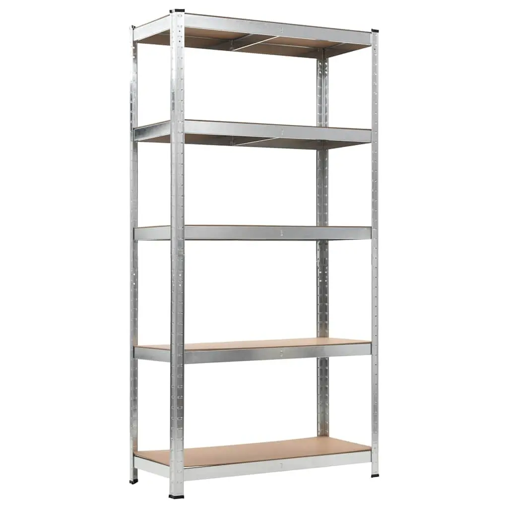 5-Layer Heavy Duty Storage Shelf Anthracite Steel Engineered Wood