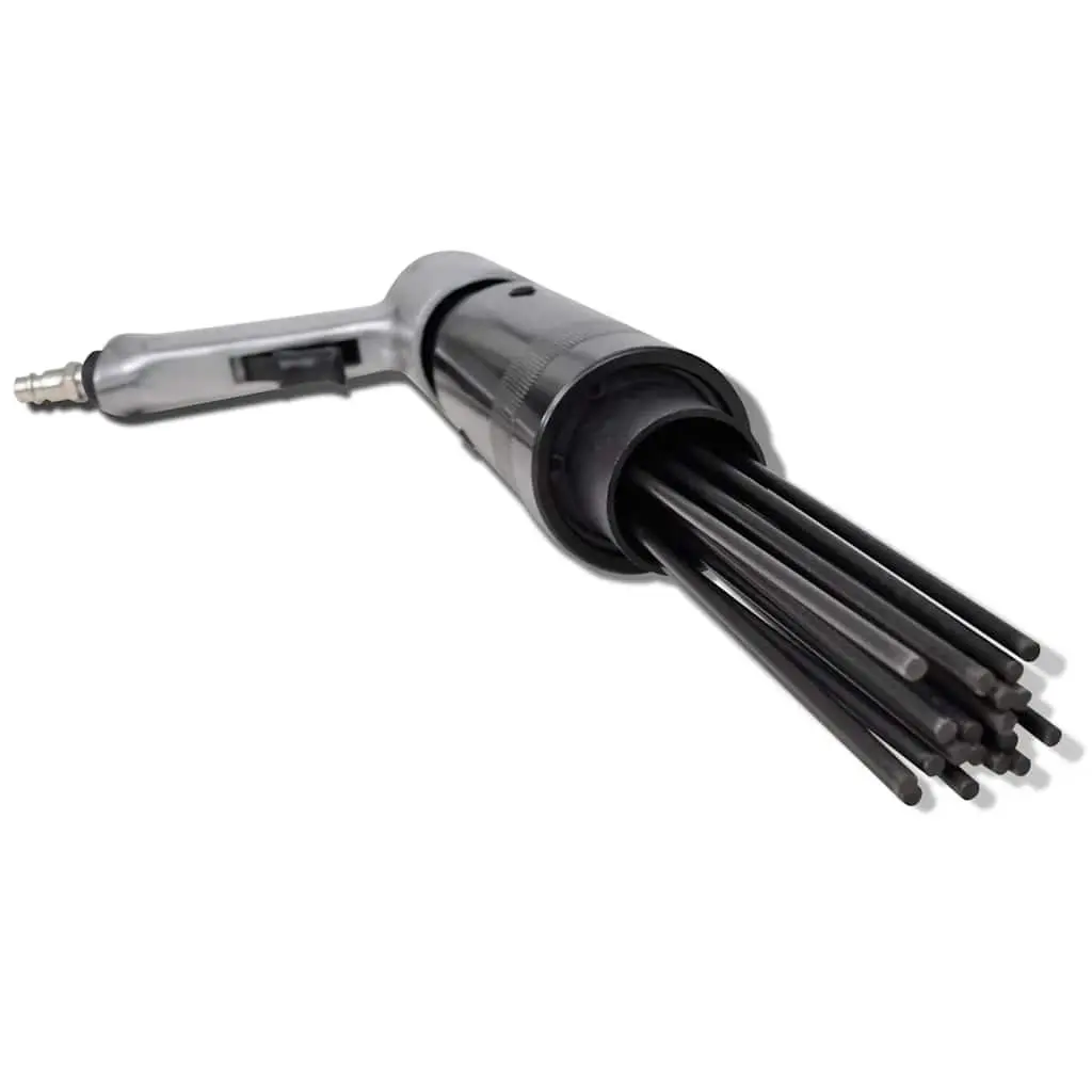 Pneumatic Needle Scaler Pistol Grip Air Tool 19 High Wear Resistant Steel Needles