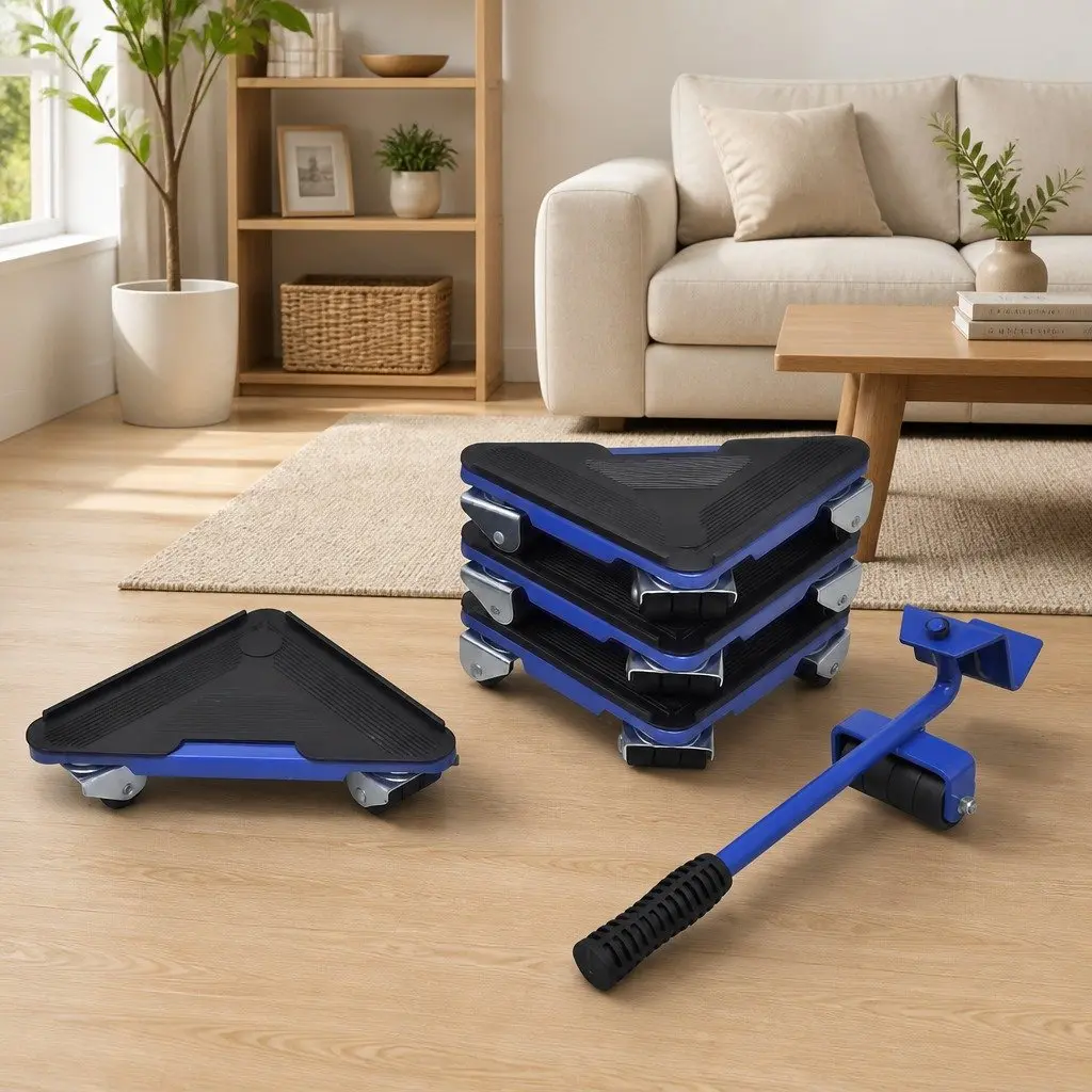 Furniture Transport Lifter Set with Wheeled Movers Heavy Duty Load Capacity