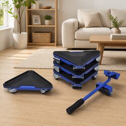 Furniture Transport Lifter Set with Wheeled Movers Heavy Duty Load Capacity
