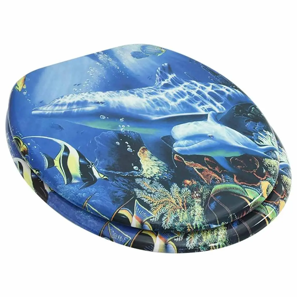 Blue Dolphin Toilet Seat