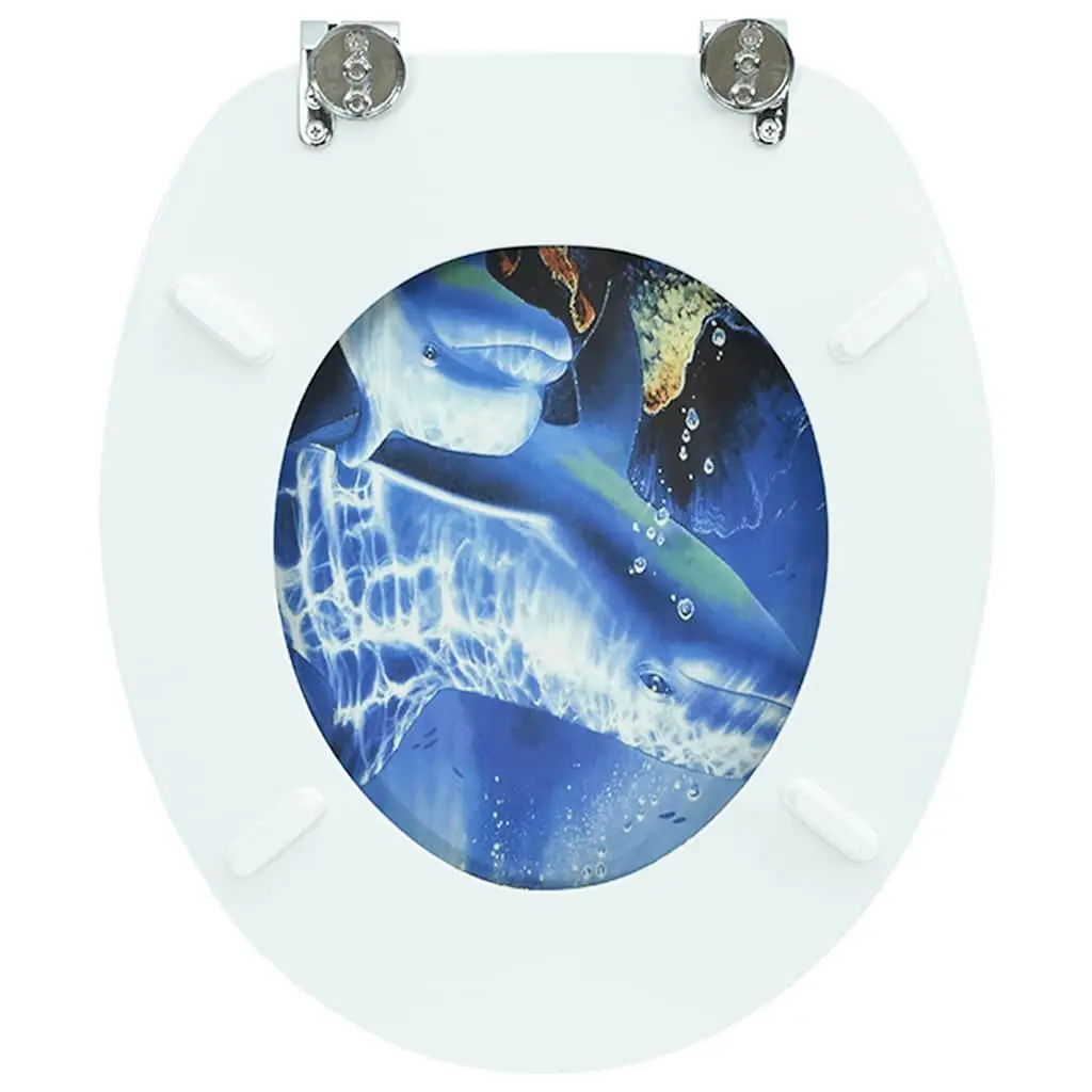 Blue Dolphin Toilet Seat