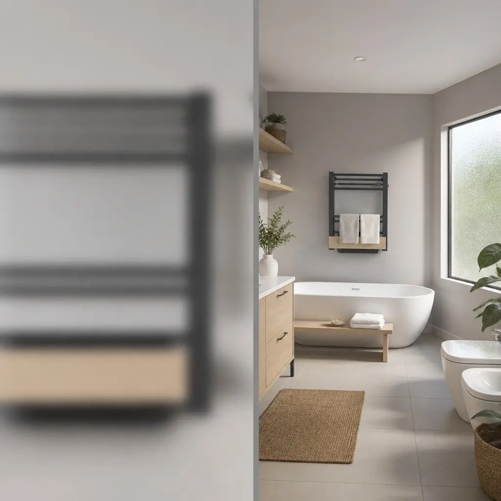 Window Film Frosted Privacy Glass Protector Bathroom Bedroom Office Splash