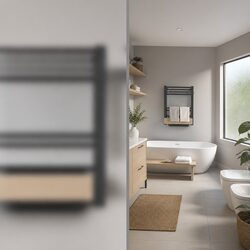 Window Film Frosted Privacy Glass Protector Bathroom Bedroom Office Splash