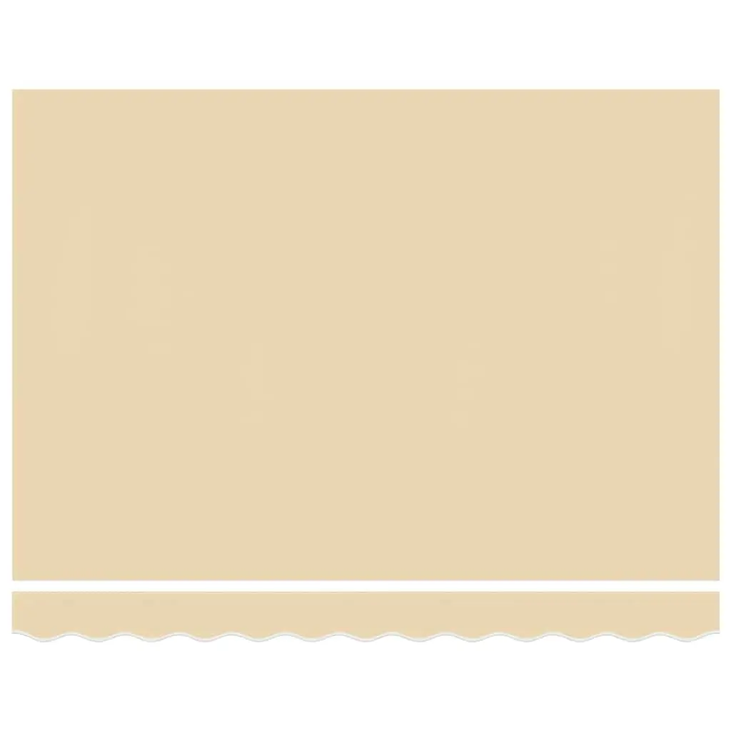 Awning Replacement Fabric Canvas Cream UV Resistant Polyester 3x2.5m