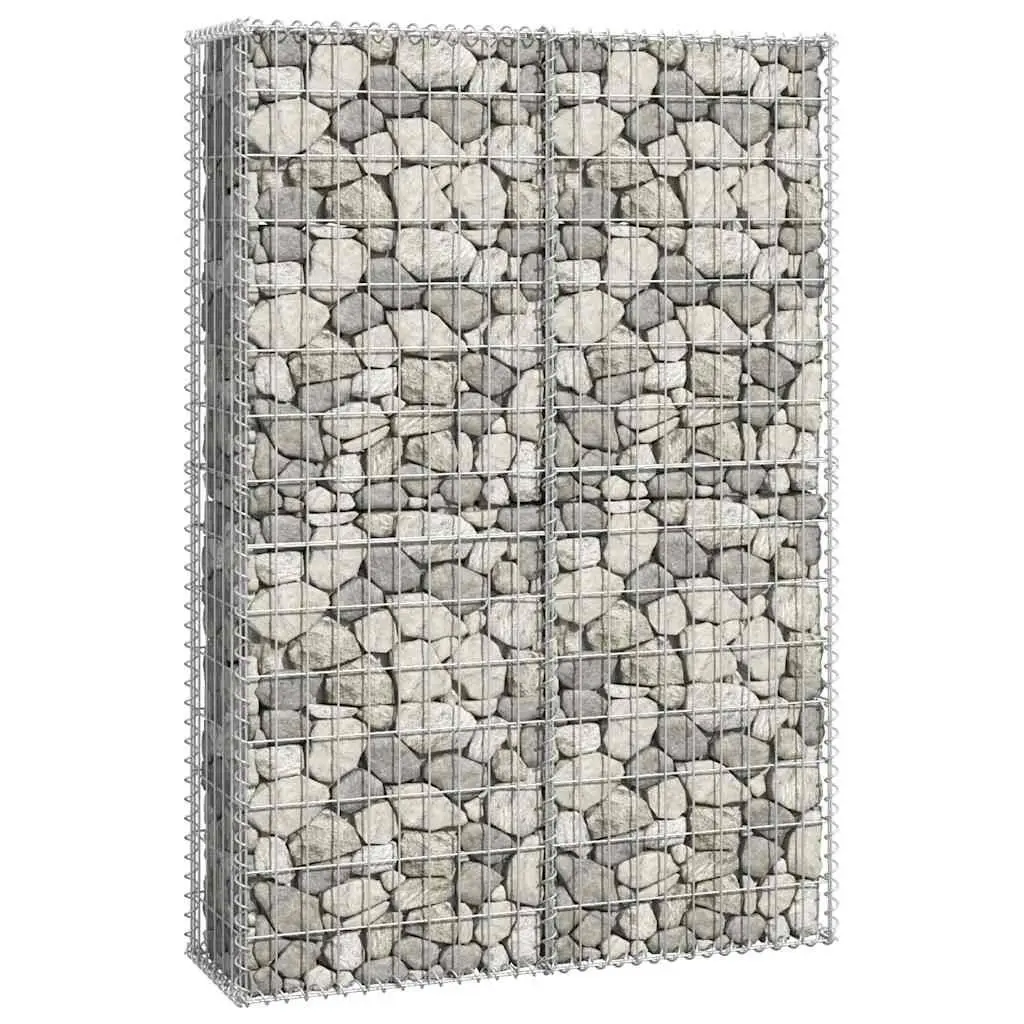 Gabion Basket Galvanised Steel Mesh with Lids 150 x 100 x 30 cm