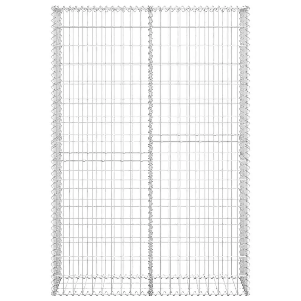 Gabion Basket Galvanised Steel Mesh with Lids 150 x 100 x 30 cm