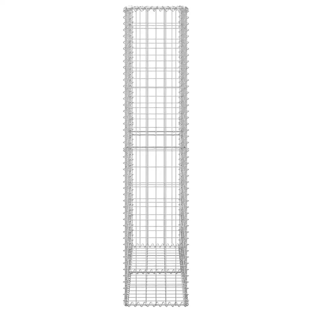 Gabion Basket Galvanised Steel Mesh with Lids 150 x 100 x 30 cm