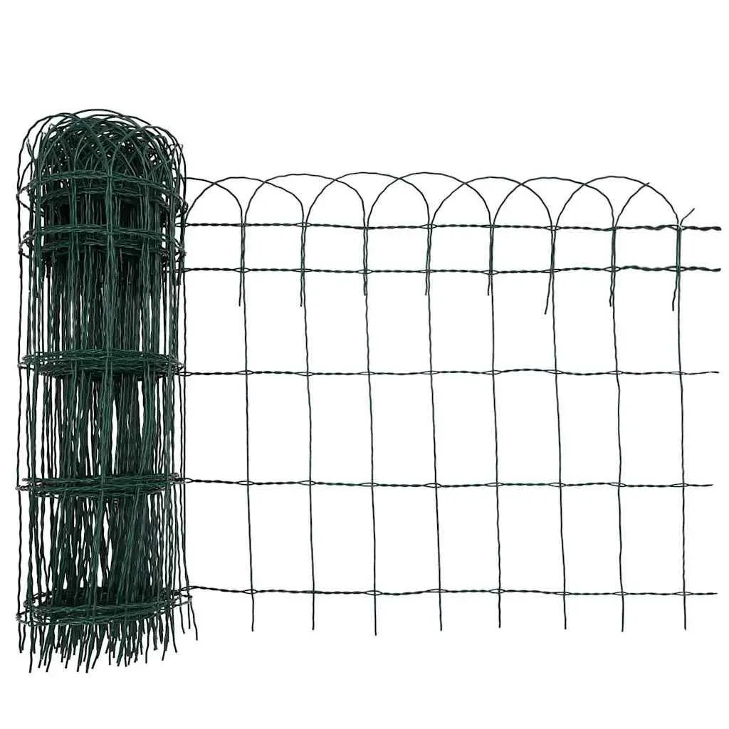 Garden Border Fence Edging Decorative Iron Wire Barrier 10m