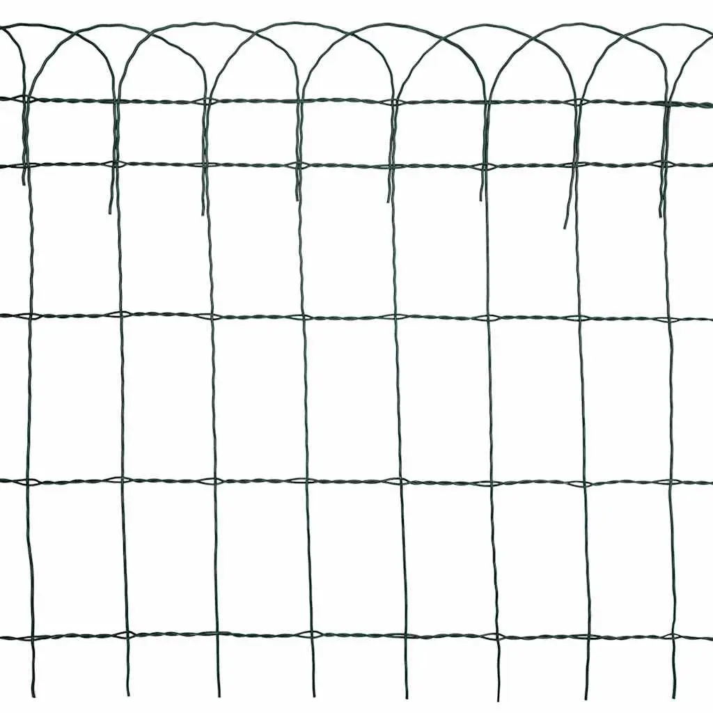 Garden Border Fence Edging Decorative Iron Wire Barrier 10m