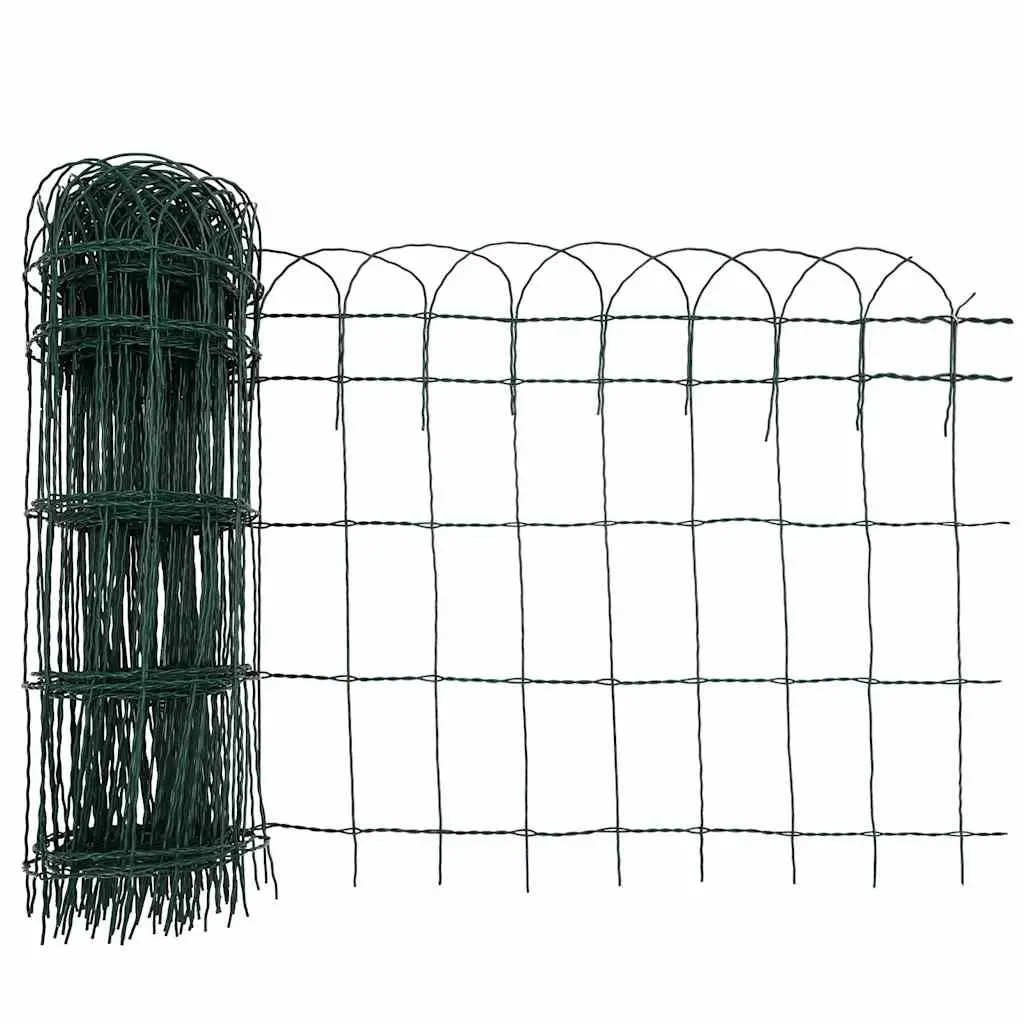 Garden Border Fence Iron Wire Edging 25m Outdoor Yard Lawn Protection Barrier