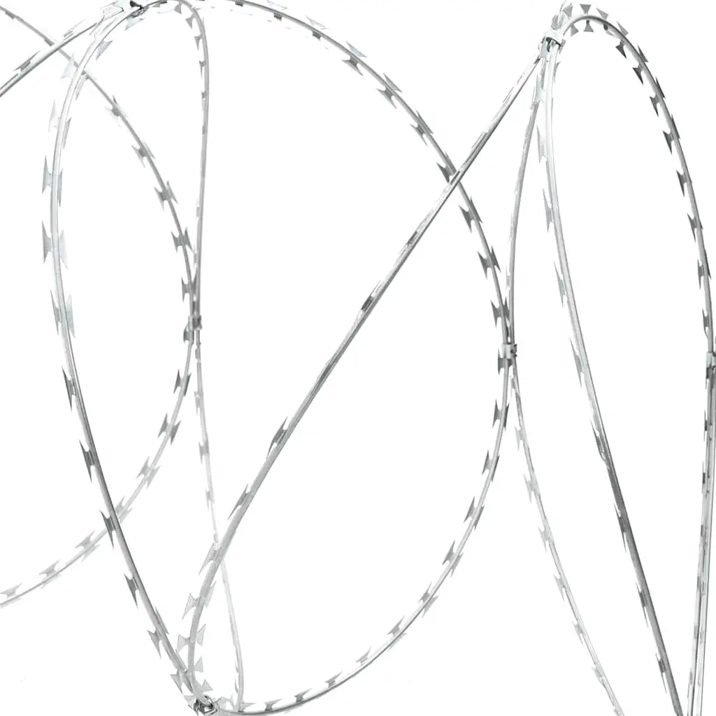 Razor Wire Helical Coil Roll Outdoor Security Protection 100m