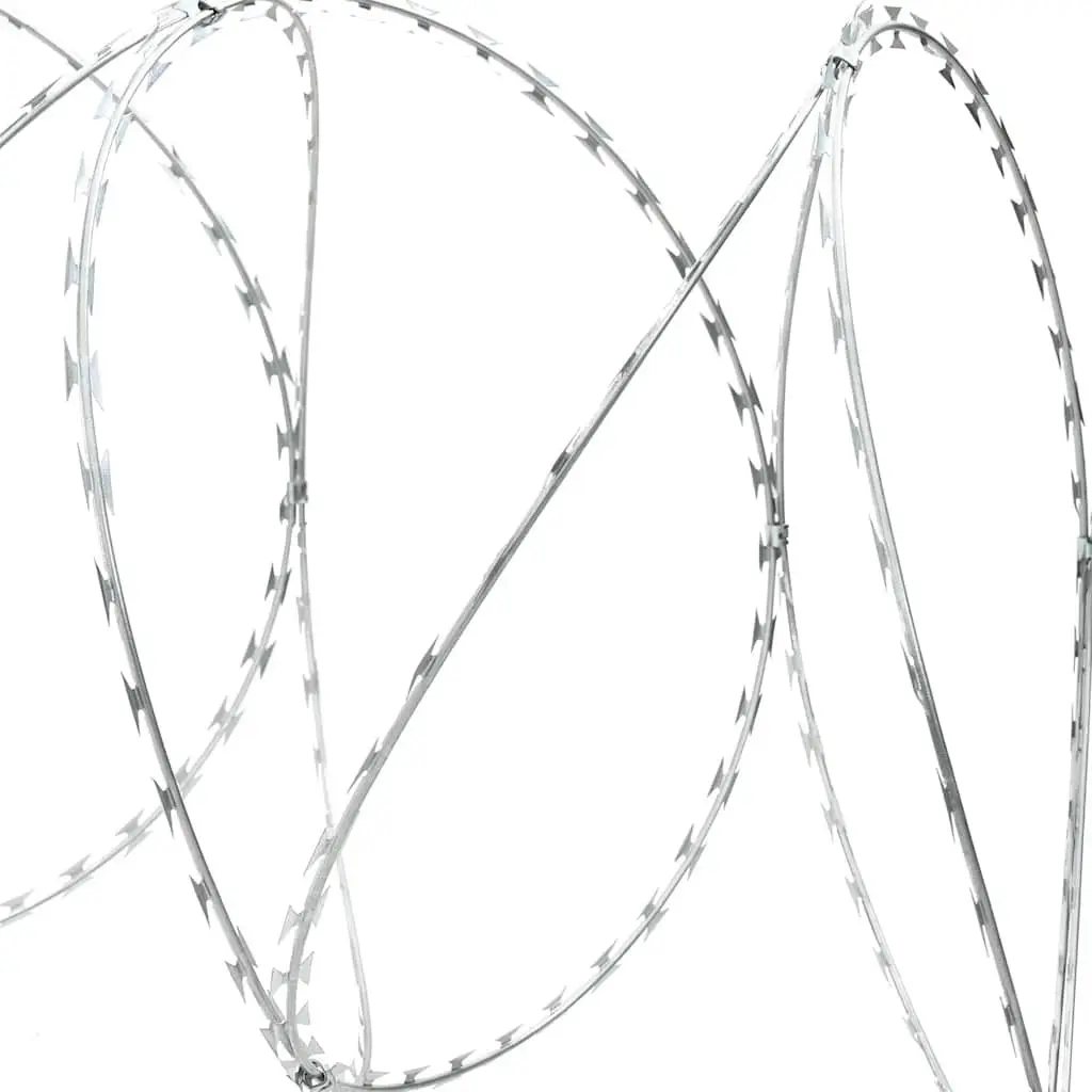 Razor Wire Helical Roll Galvanised Steel 60m