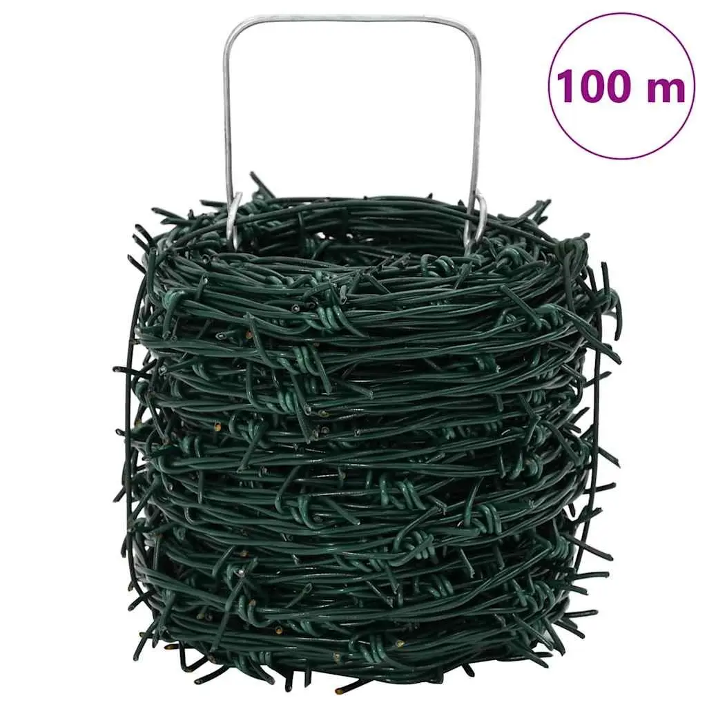 Barbed Wire Roll 100m Outdoor Garden Security Fence