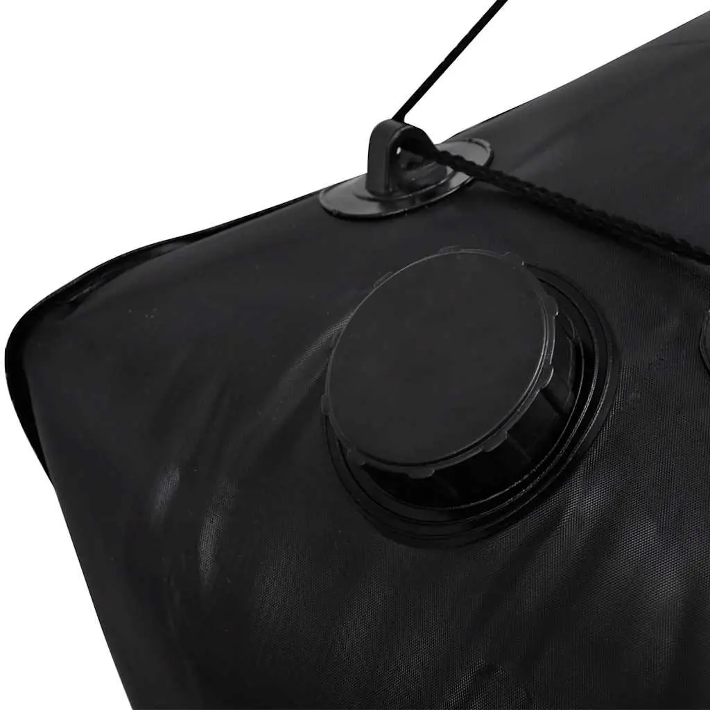Solar Camp Shower Portable 40L Outdoor Bath Water Bag Black