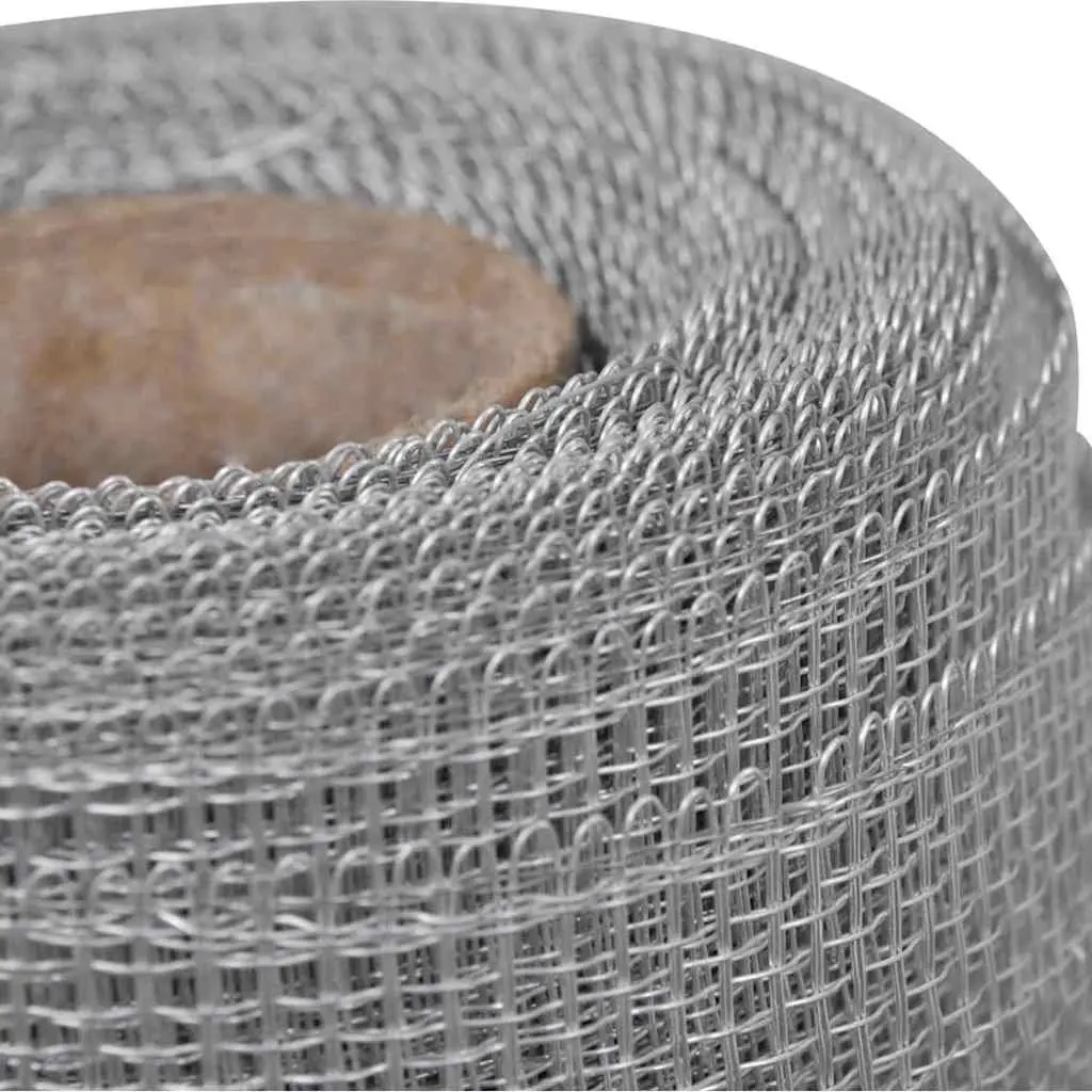Aluminium Insect Protection Mesh Screen Silver 100cm x 500cm for Garden and DIY Projects