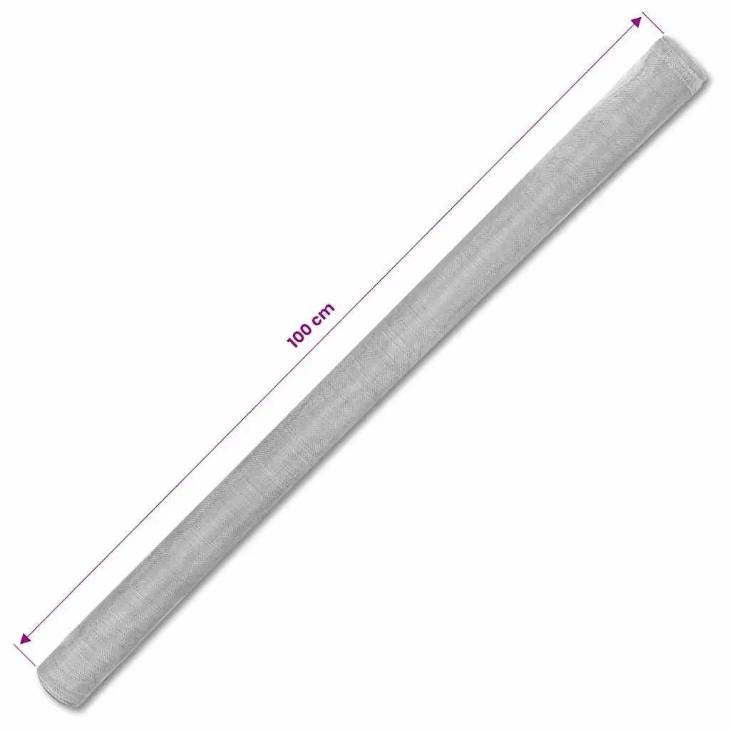 Aluminium Insect Protection Mesh Screen Silver 100cm x 500cm for Garden and DIY Projects