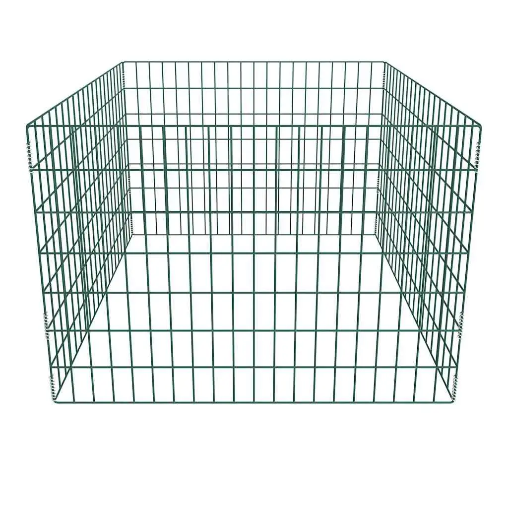 Square Mesh Garden Composter 100x100x70cm Green Outdoor Waste Bin Gardening