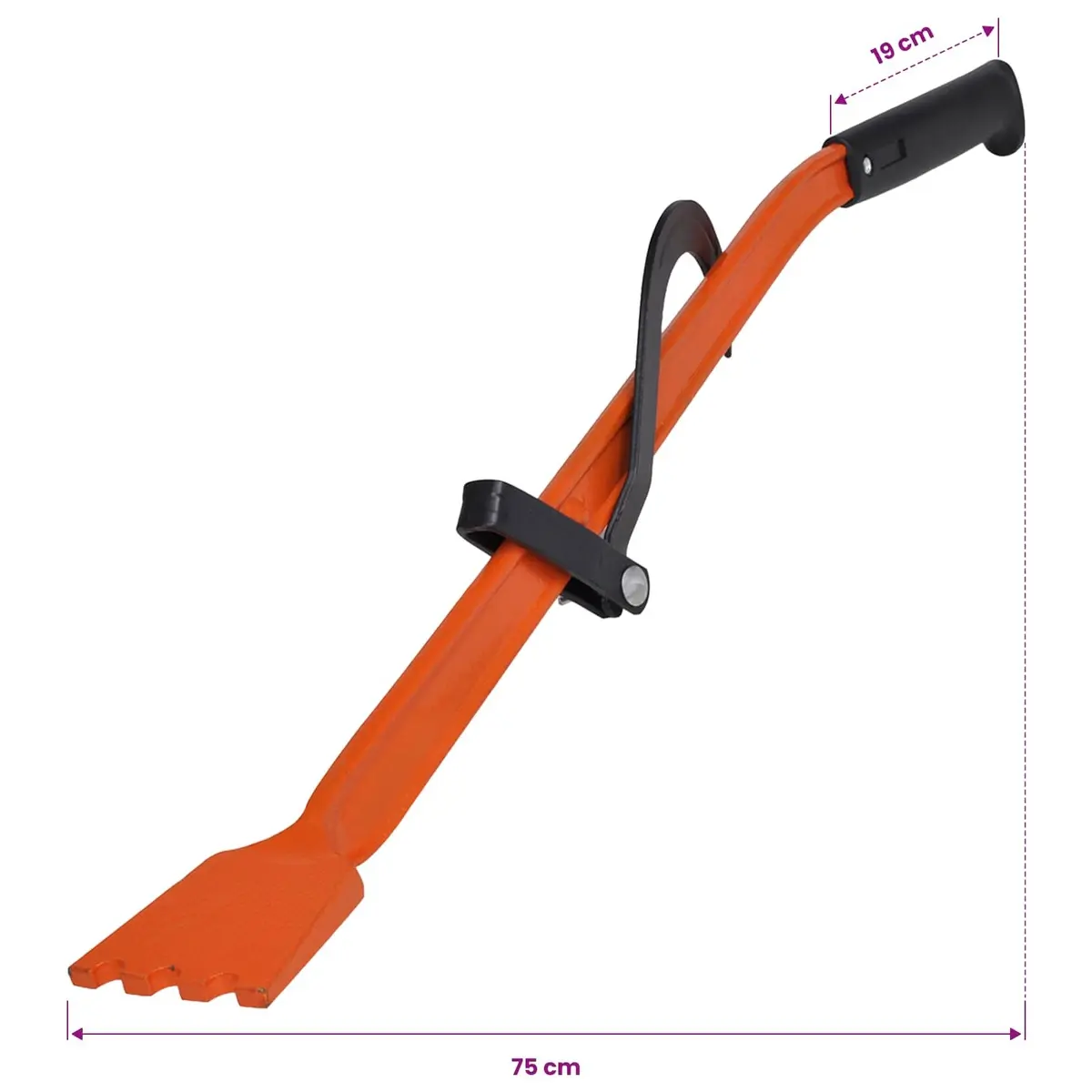 Ergonomic Tree Lifter Wedge Tool with Red Handle for Wood Stacking and Cutting