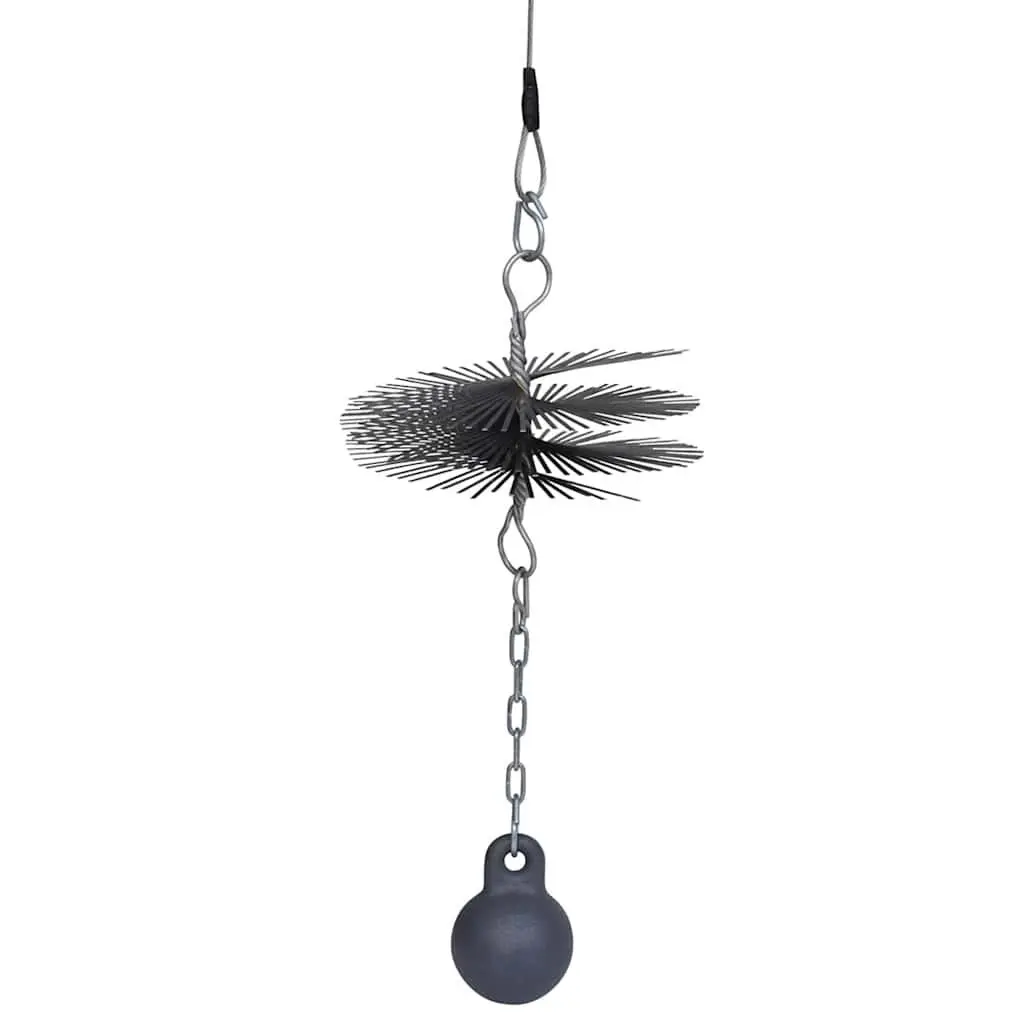 20cm Diameter Round Chimney Cleaning Brush with Thread Attachment Eyelets